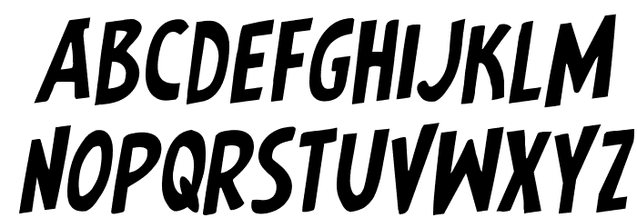 Earth's Mightiest Jumbled Rotalic Font LOWERCASE