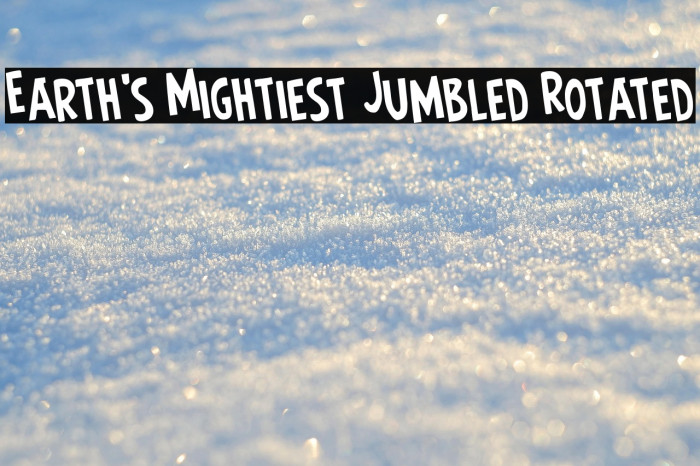 Earth's Mightiest Jumbled Rotated Example 2