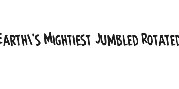 Earth's Mightiest Jumbled Rotated Logo