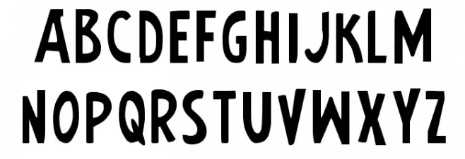 Earth's Mightiest Jumbled Schriftart Groß