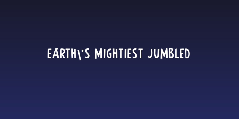 Earth's Mightiest Jumbled Social Header
