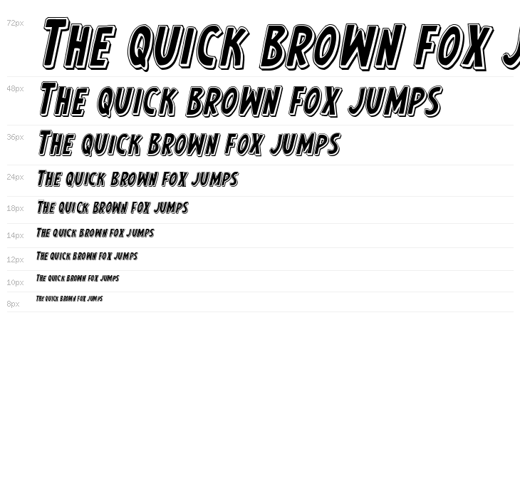 Earth's Mightiest Punch Italic Waterfall