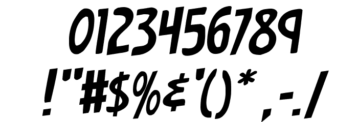 Earth's Mightiest Rotalic Font OTHER CHARS