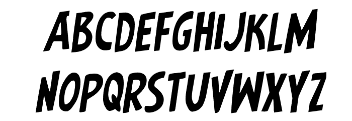 Earth's Mightiest Rotalic Font LOWERCASE