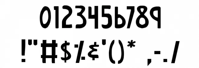 Earth's Mightiest Font OTHER CHARS