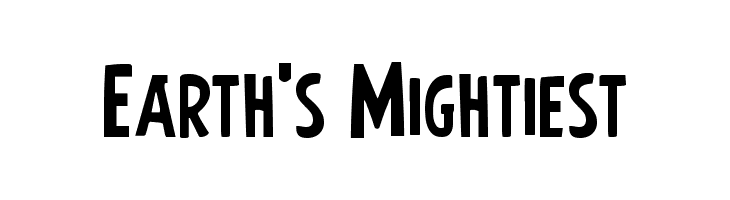 Earth's Mightiest  フリーフォントのダウンロード