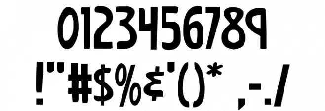 Earth's Mightiest Font OTHER CHARS