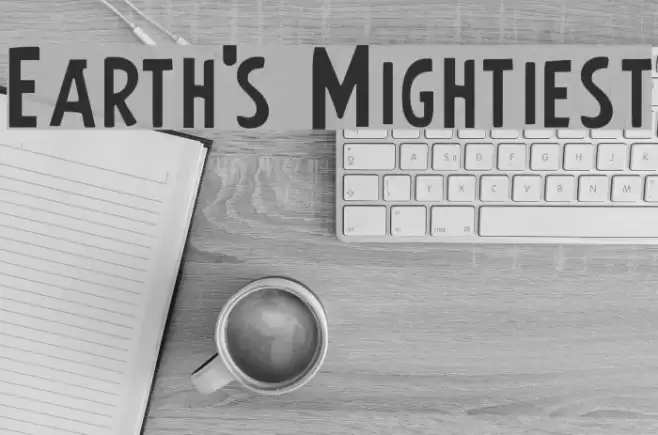 Earth's Mightiest Font examples