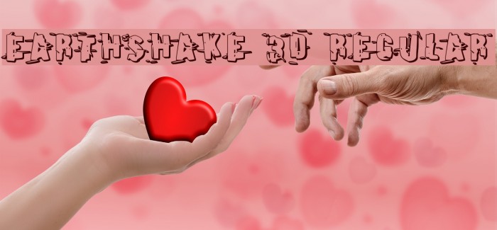 Earthshake 3D Regular Font examples