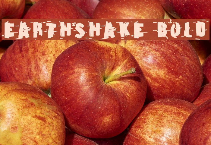 Earthshake Bold Font examples