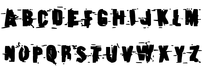 Earthshake Bold Font LOWERCASE
