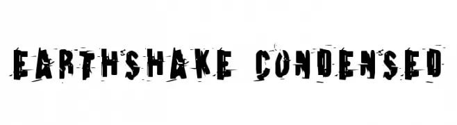 Earthshake Condensed  Frei Schriftart Herunterladen