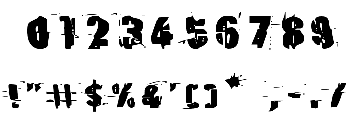 Earthshake Expanded Font OTHER CHARS
