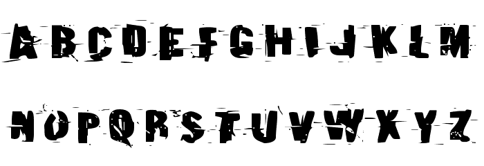 Earthshake Expanded Font LOWERCASE