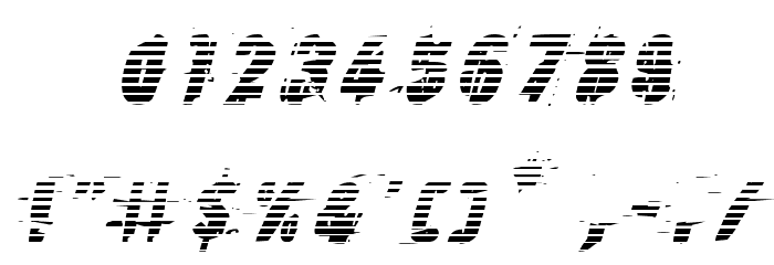 Earthshake Gradient Italic Font OTHER CHARS