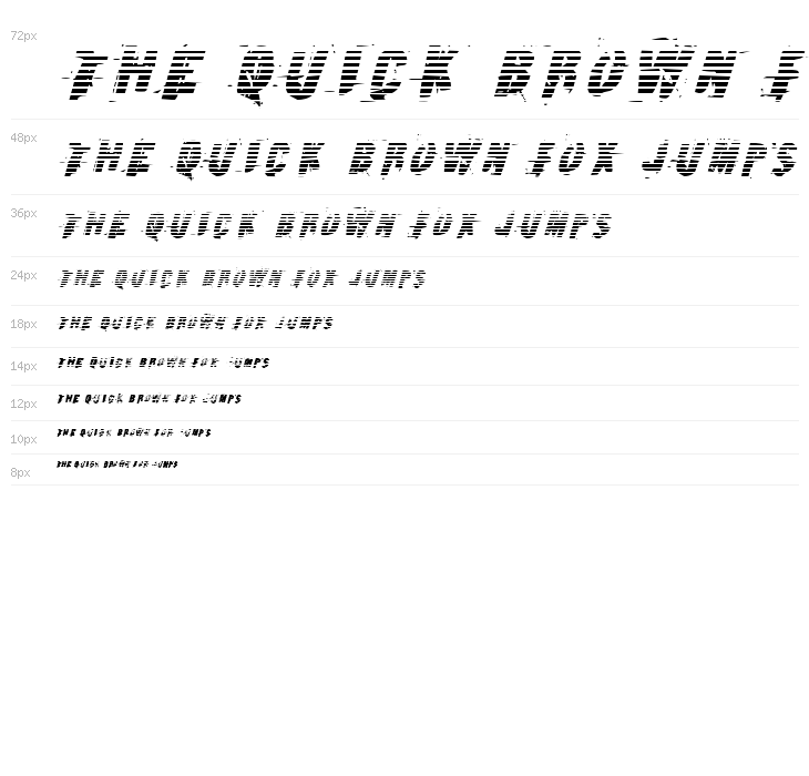 Earthshake Gradient Italic Waterfall