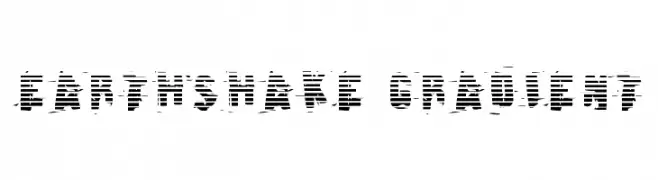 Earthshake Gradient  Frei Schriftart Herunterladen