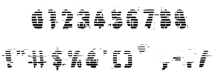 Earthshake Gradient Font OTHER CHARS