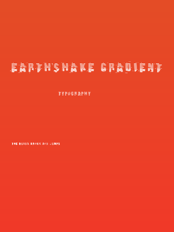 Earthshake Gradient Poster