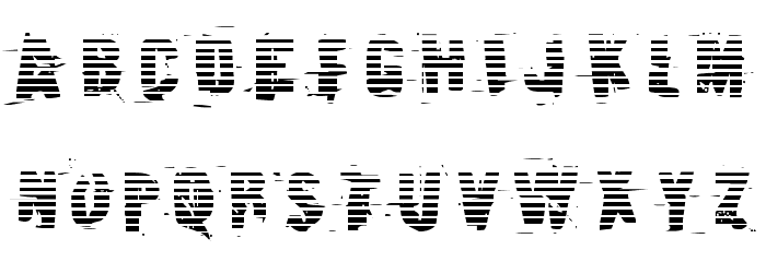 Earthshake Gradient Font LOWERCASE