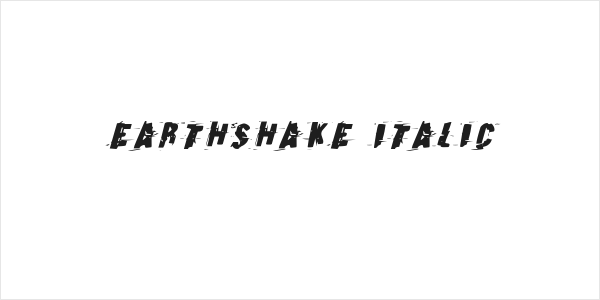 Earthshake Italic Logo