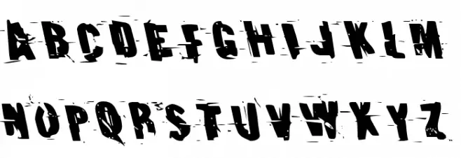 Earthshake Leftalic Шрифта ВЕРХНИЙ