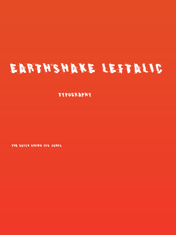 Earthshake Leftalic Poster