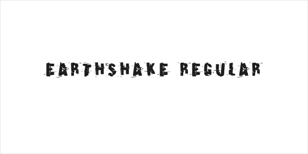 Earthshake Regular Logo