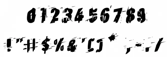 Earthshake Rotalic Font OTHER CHARS