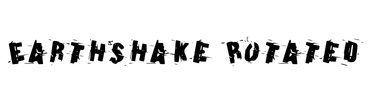 Earthshake Rotated  Frei Schriftart Herunterladen
