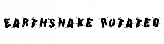 Earthshake Rotated  नि: शुल्क फ़ॉन्ट्स डाउनलोड