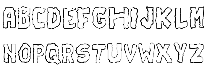 Earthshaker Font LOWERCASE