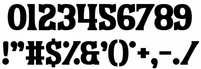Earthshattering フォント その他の文字