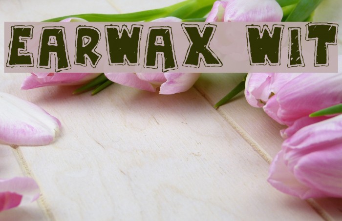 Earwax Wit Font examples