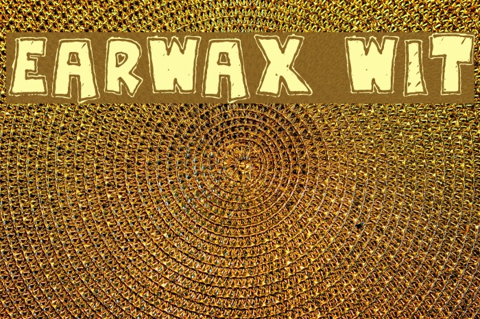 Earwax Wit Font examples