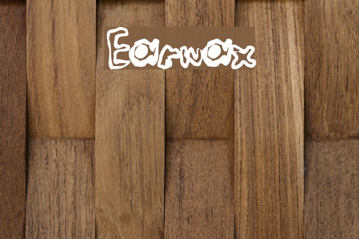 Earwax フォント examples