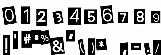 Earwig Factory Font OTHER CHARS