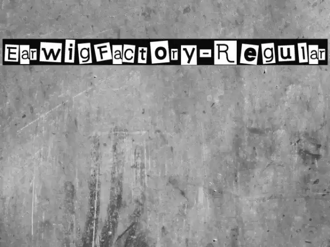 EarwigFactory-Regular Font examples