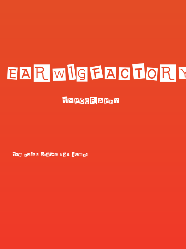EarwigFactory-Regular Poster