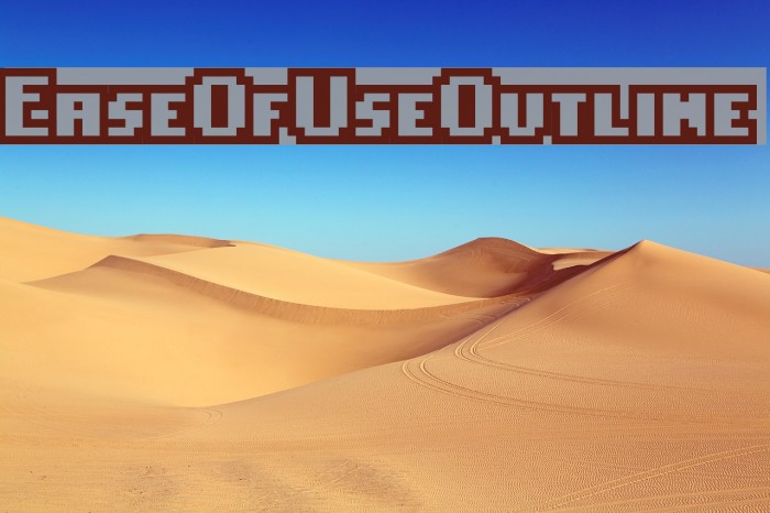 EaseOfUseOutline Font examples