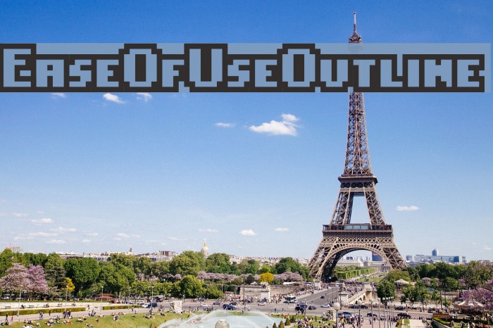 EaseOfUseOutline Font examples