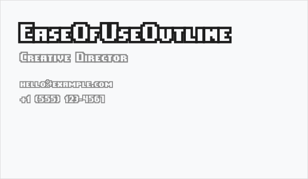 EaseOfUseOutline Business Card