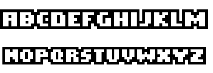EaseOfUseOutline Font LOWERCASE