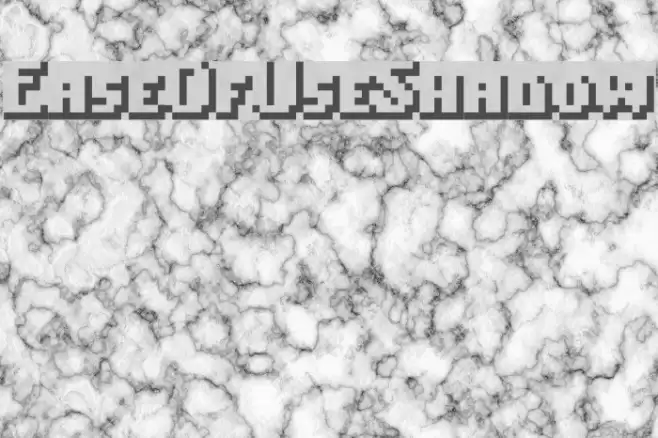 EaseOfUseShadow Font examples