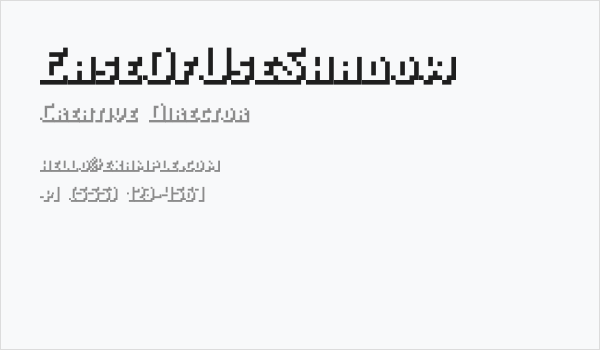 EaseOfUseShadow Business Card