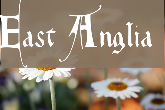 East Anglia Font examples