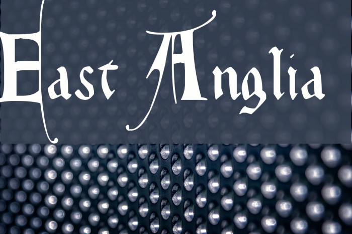 East Anglia Font examples