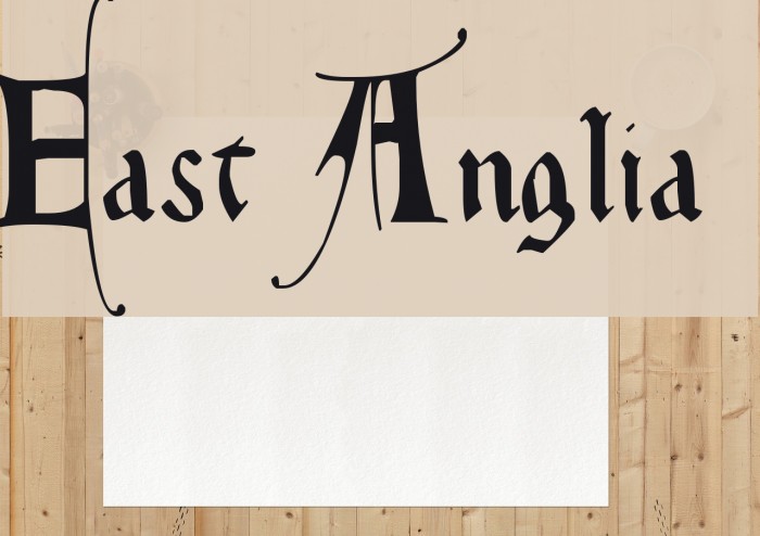 East Anglia Font examples