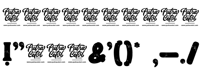 East Aurora Font OTHER CHARS
