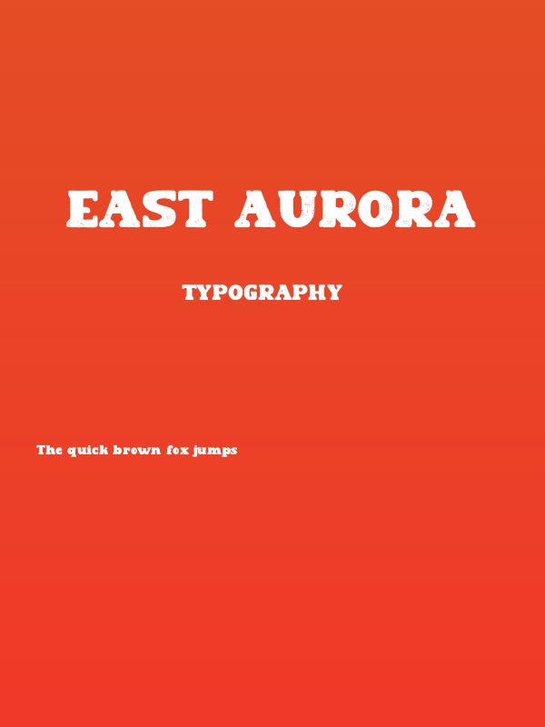 East Aurora Poster